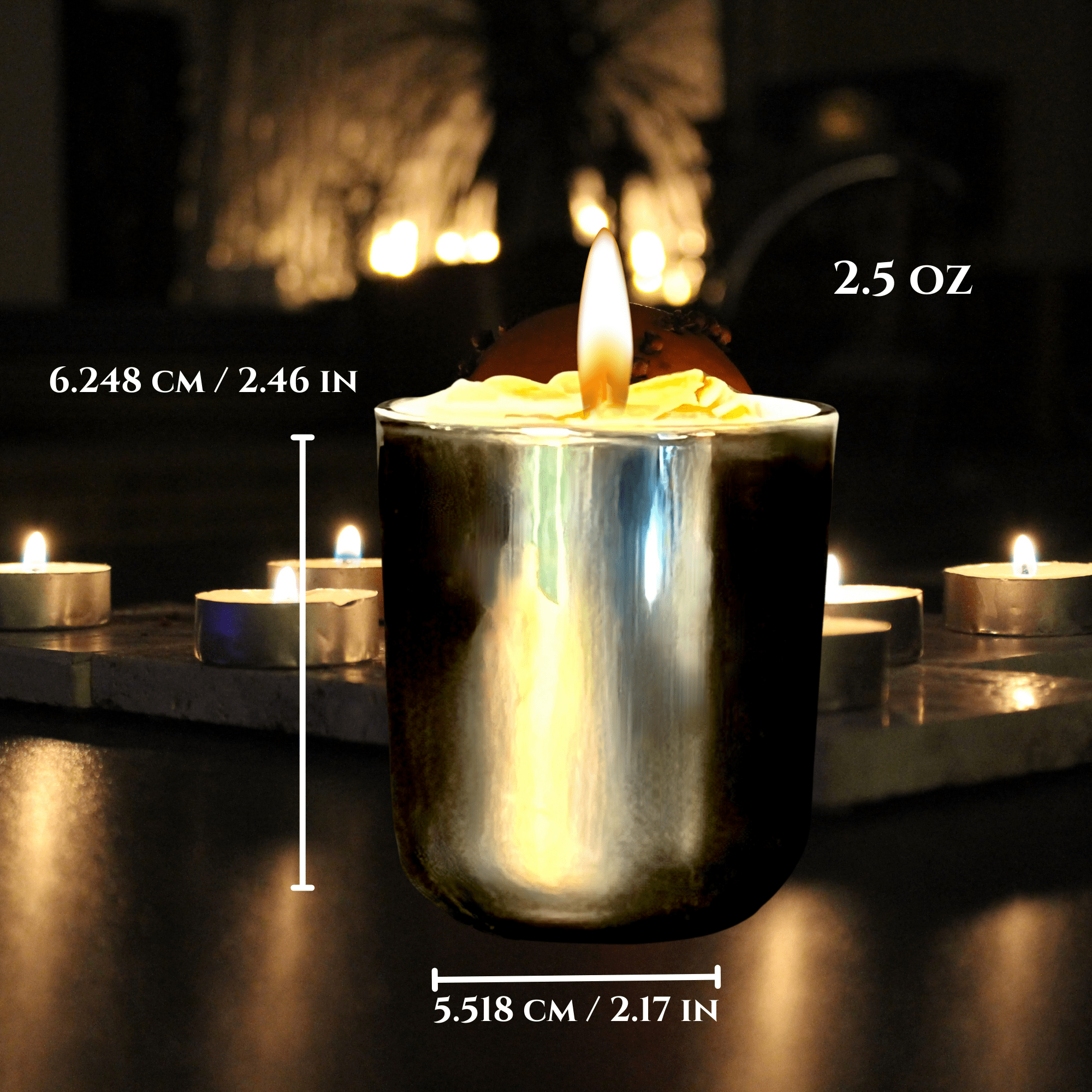 Ominous Joy Mini Smudge Candle - The Haus Of Alchemy