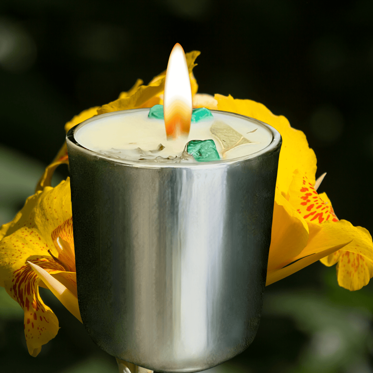 Breathe Intention Mini Candle | Clarity, Sinus Relief & Chakra Healing - The Haus Of Alchemy