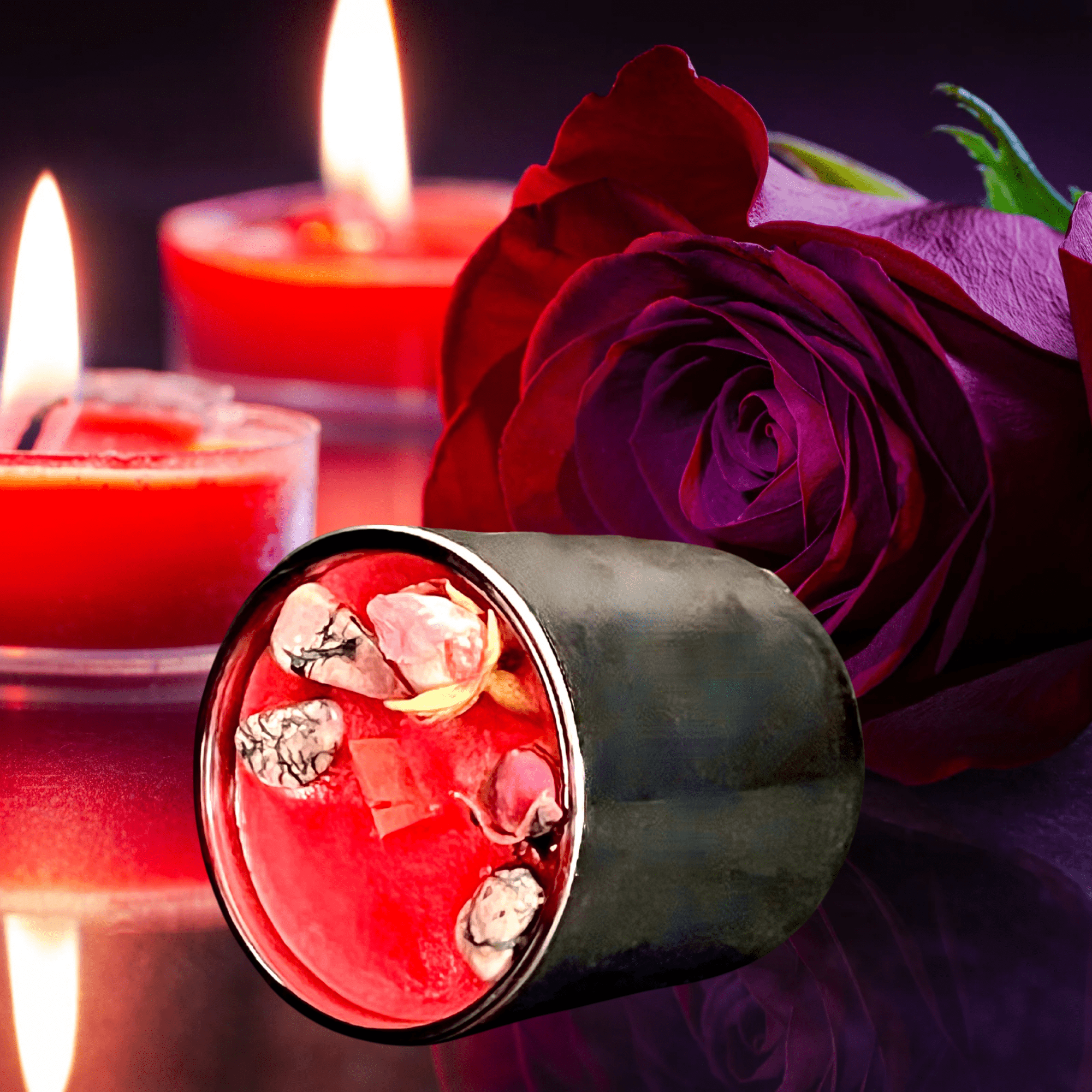 Crave Mini Candle | Non - Binding Love Spell for Attraction & Romance - The Haus Of Alchemy