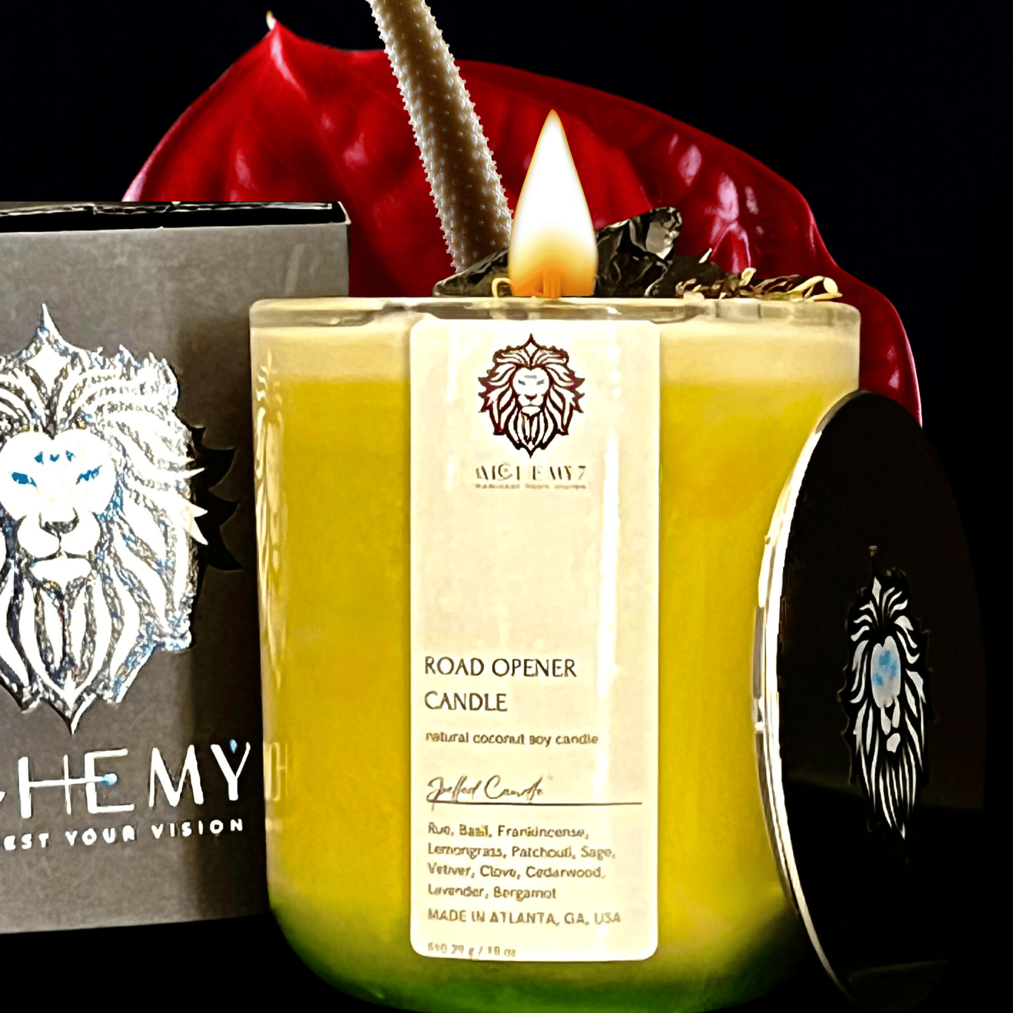 Road Opener Spelled Candle | Call the Gatekeepers, Clear Your Path, Unlock New Opportunities - The Haus Of Alchemy