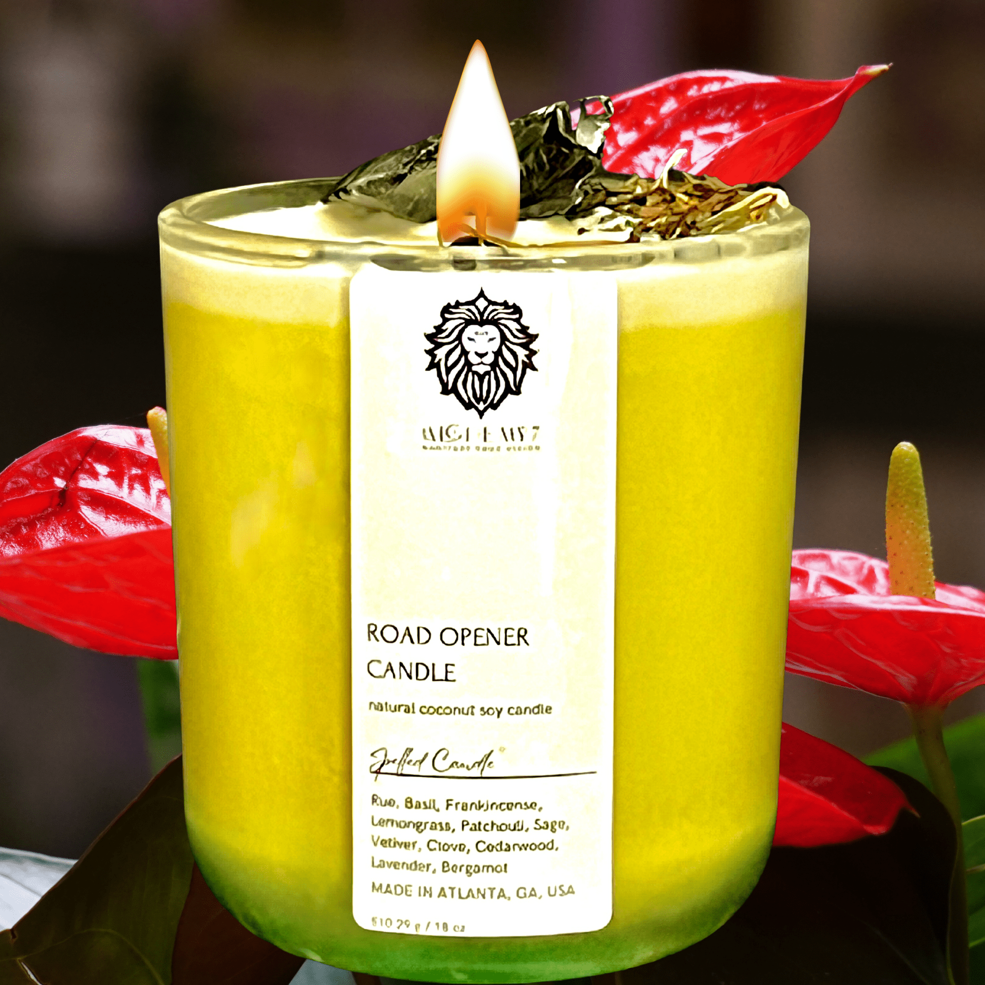 Road Opener Spelled Candle | Call the Gatekeepers, Clear Your Path, Unlock New Opportunities - The Haus Of Alchemy