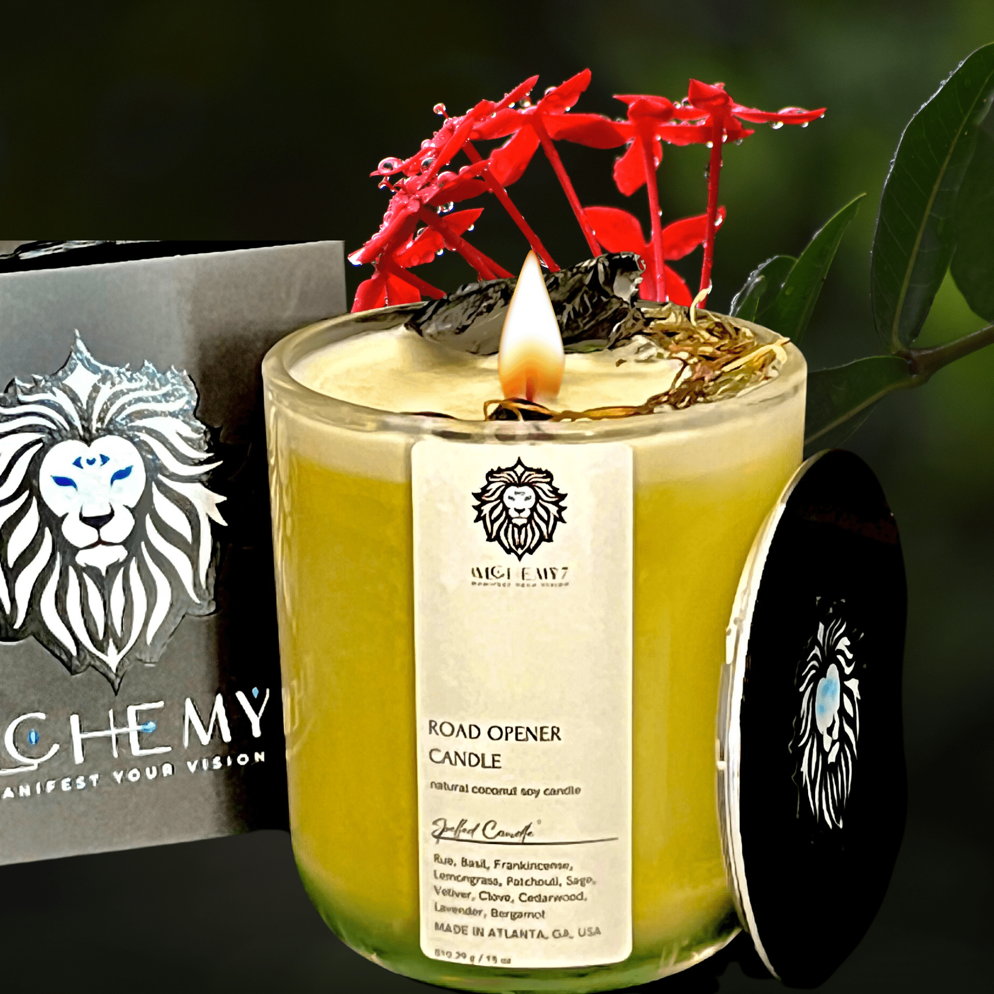 Road Opener Spelled Candle | Call the Gatekeepers, Clear Your Path, Unlock New Opportunities - The Haus Of Alchemy