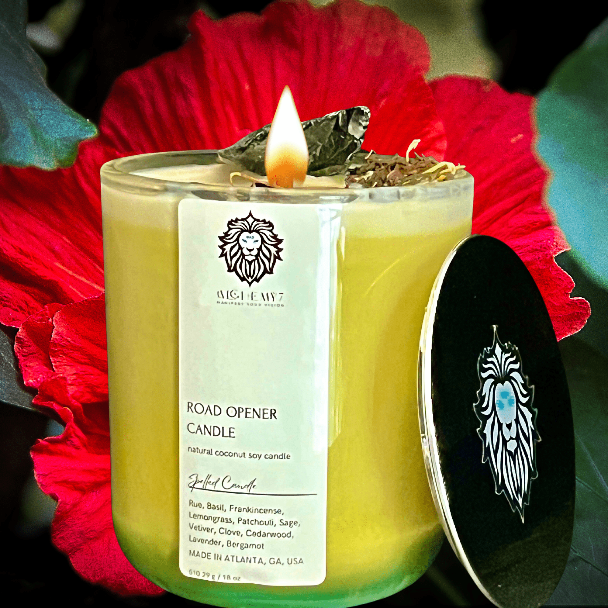 Road Opener Spelled Candle | Call the Gatekeepers, Clear Your Path, Unlock New Opportunities - The Haus Of Alchemy