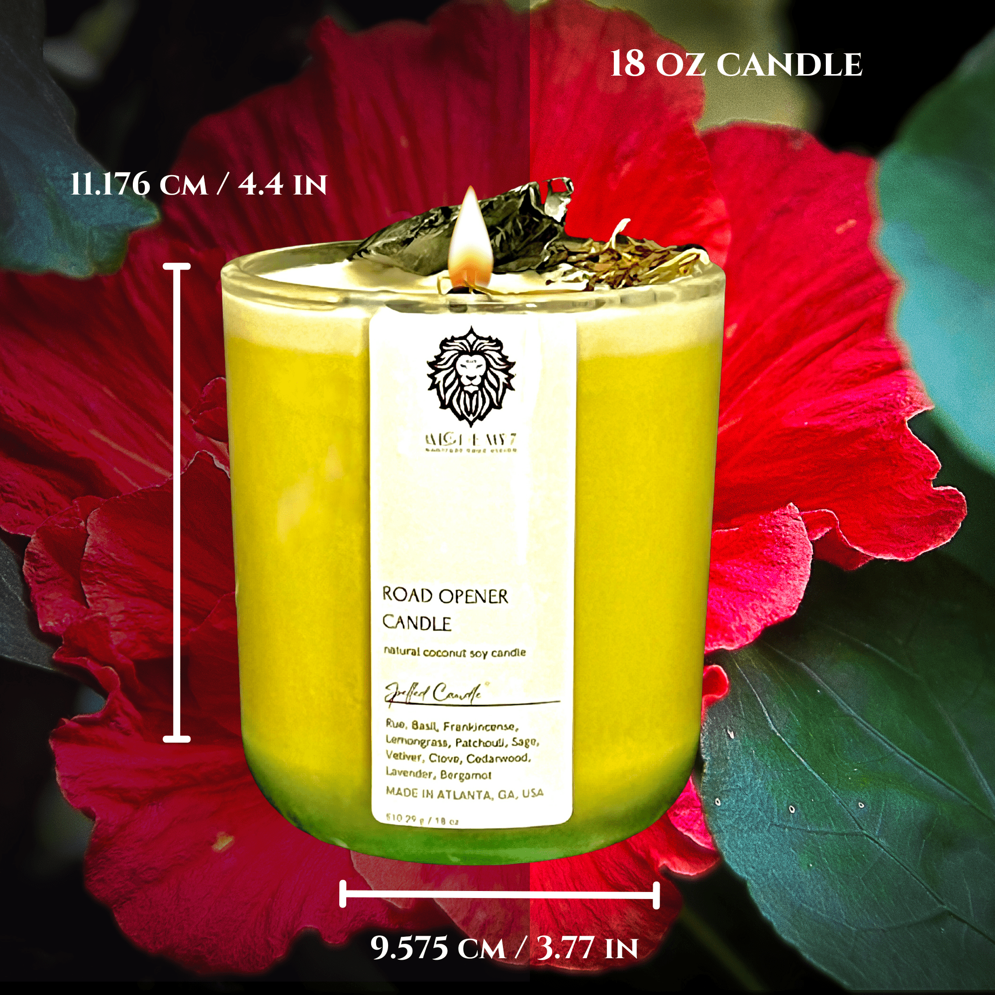 Road Opener Spelled Candle | Call the Gatekeepers, Clear Your Path, Unlock New Opportunities - The Haus Of Alchemy