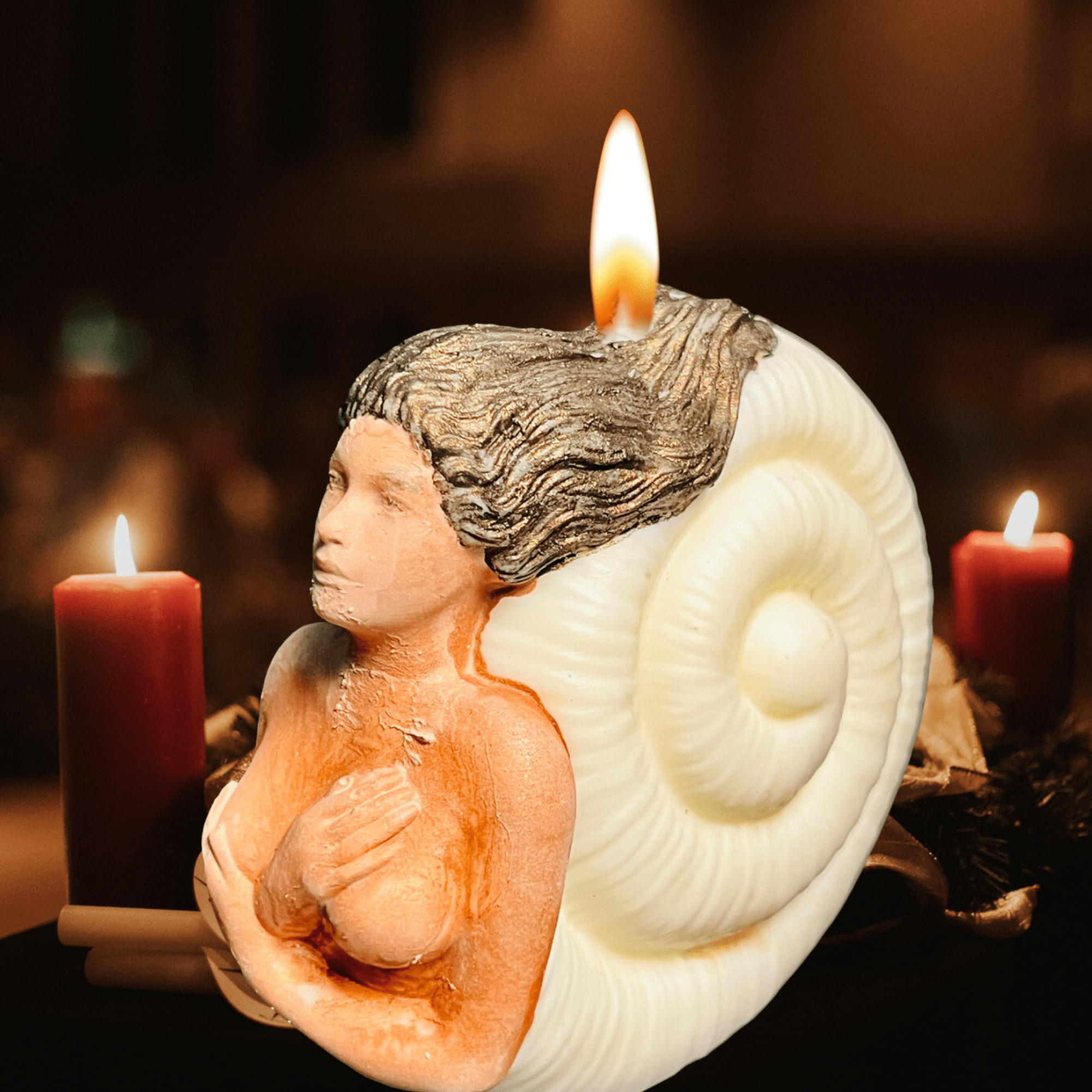 Siren | Custom Figural Candle - The Haus Of Alchemy