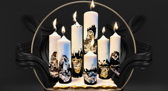 Geode Pillar Candle Collection