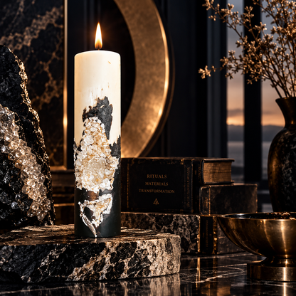 Geode Pillar Candle