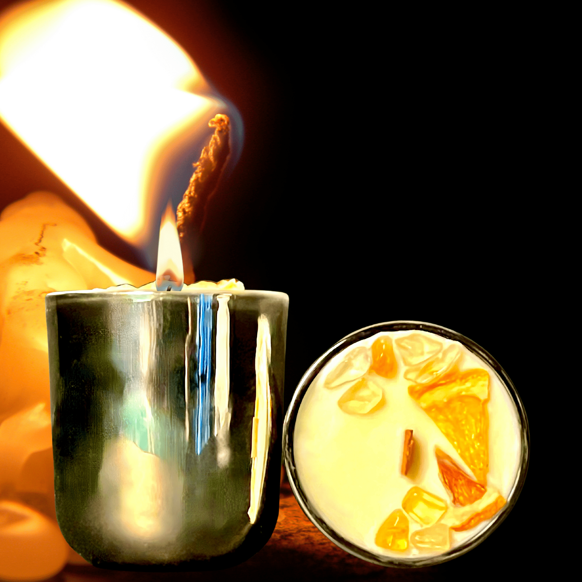 Ominous Joy Mini Smudge Candle - The Haus Of Alchemy