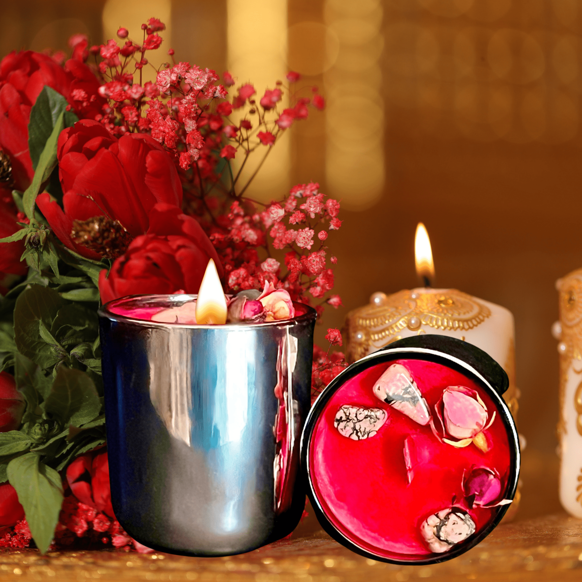 Crave Mini Candle | Non - Binding Love Spell for Attraction &amp; Romance - The Haus Of Alchemy
