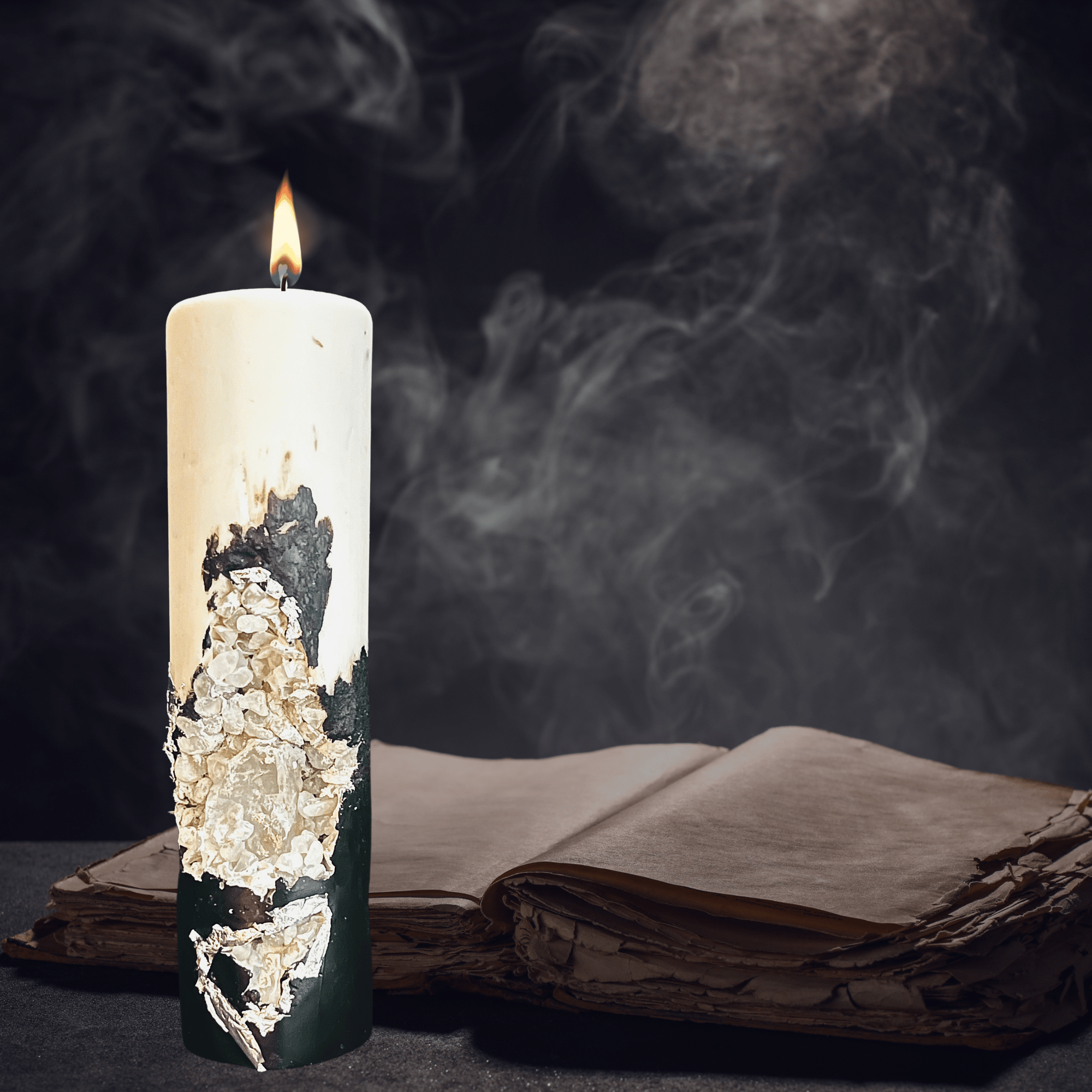 Geode Pillar Candle - The Haus Of Alchemy