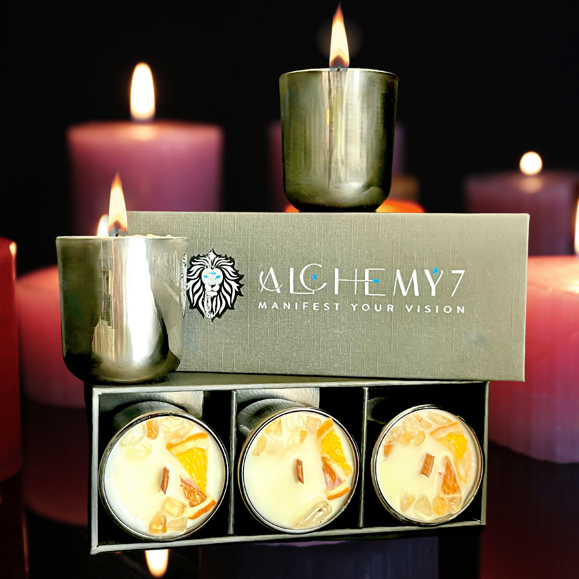 Ominous Joy Mini Smudge Candle - The Haus Of Alchemy