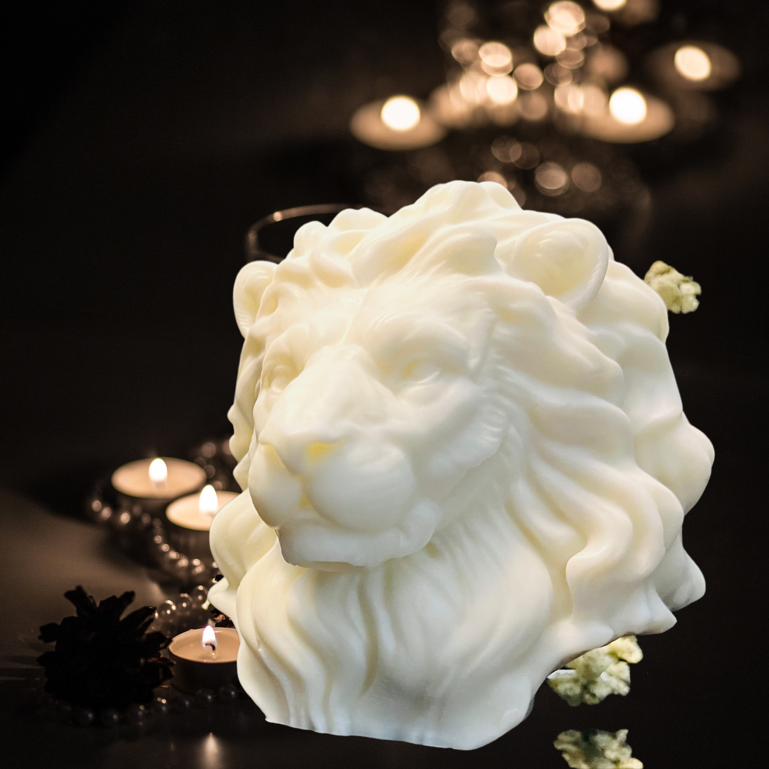 Lion Figural Candle