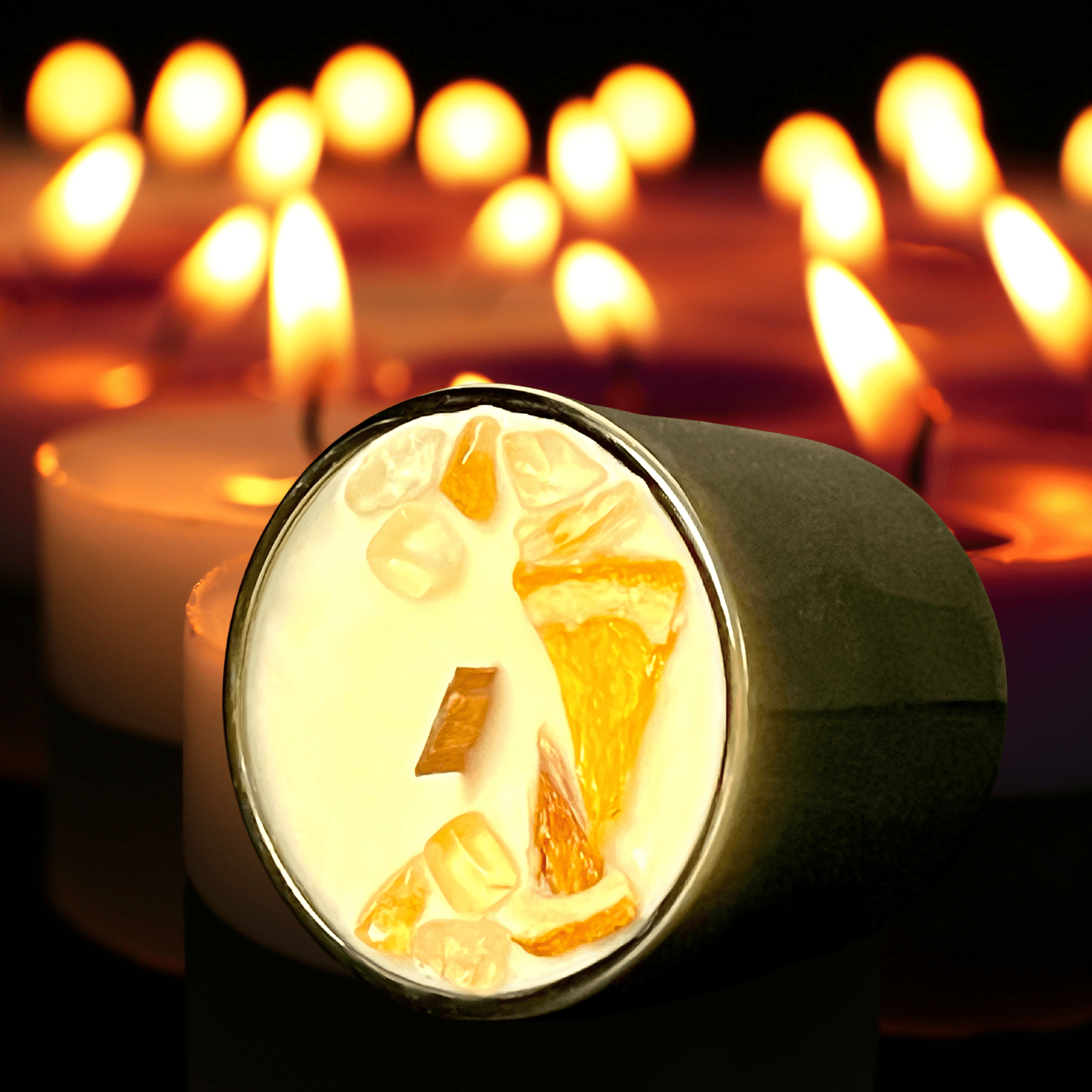 Ominous Joy Mini Smudge Candle - The Haus Of Alchemy