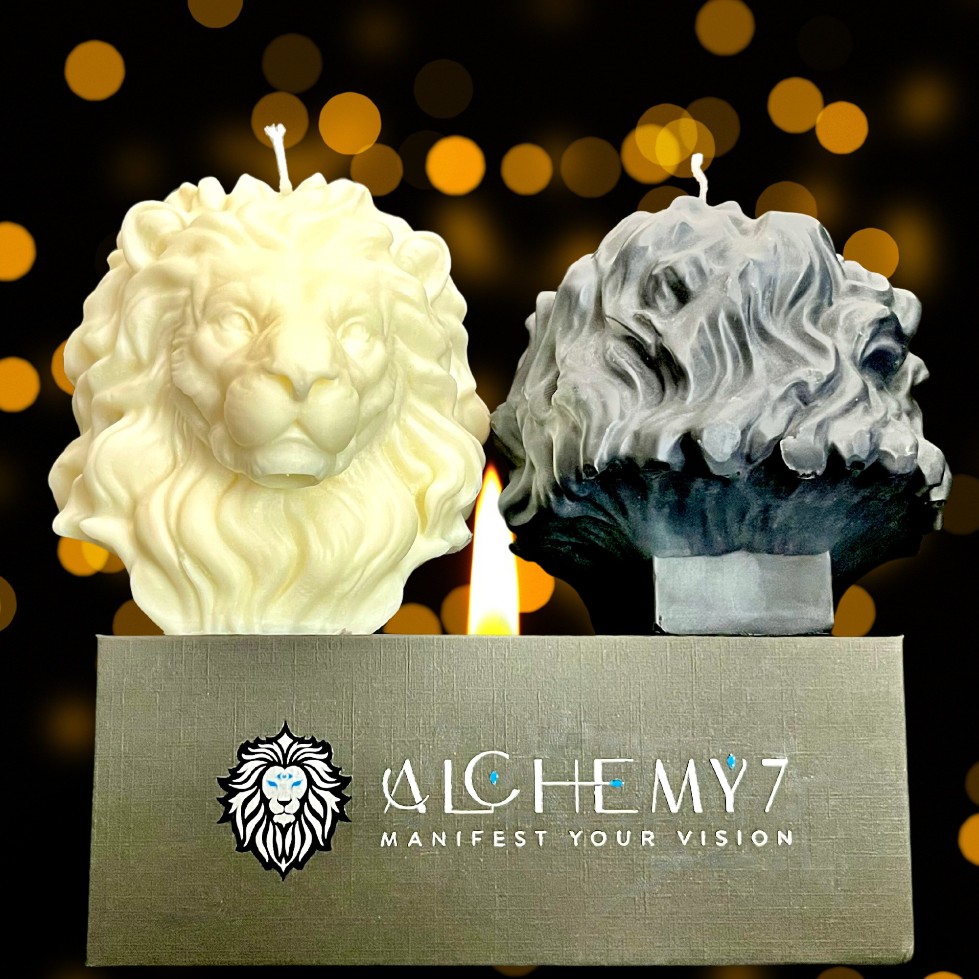 Lion Figural Candle