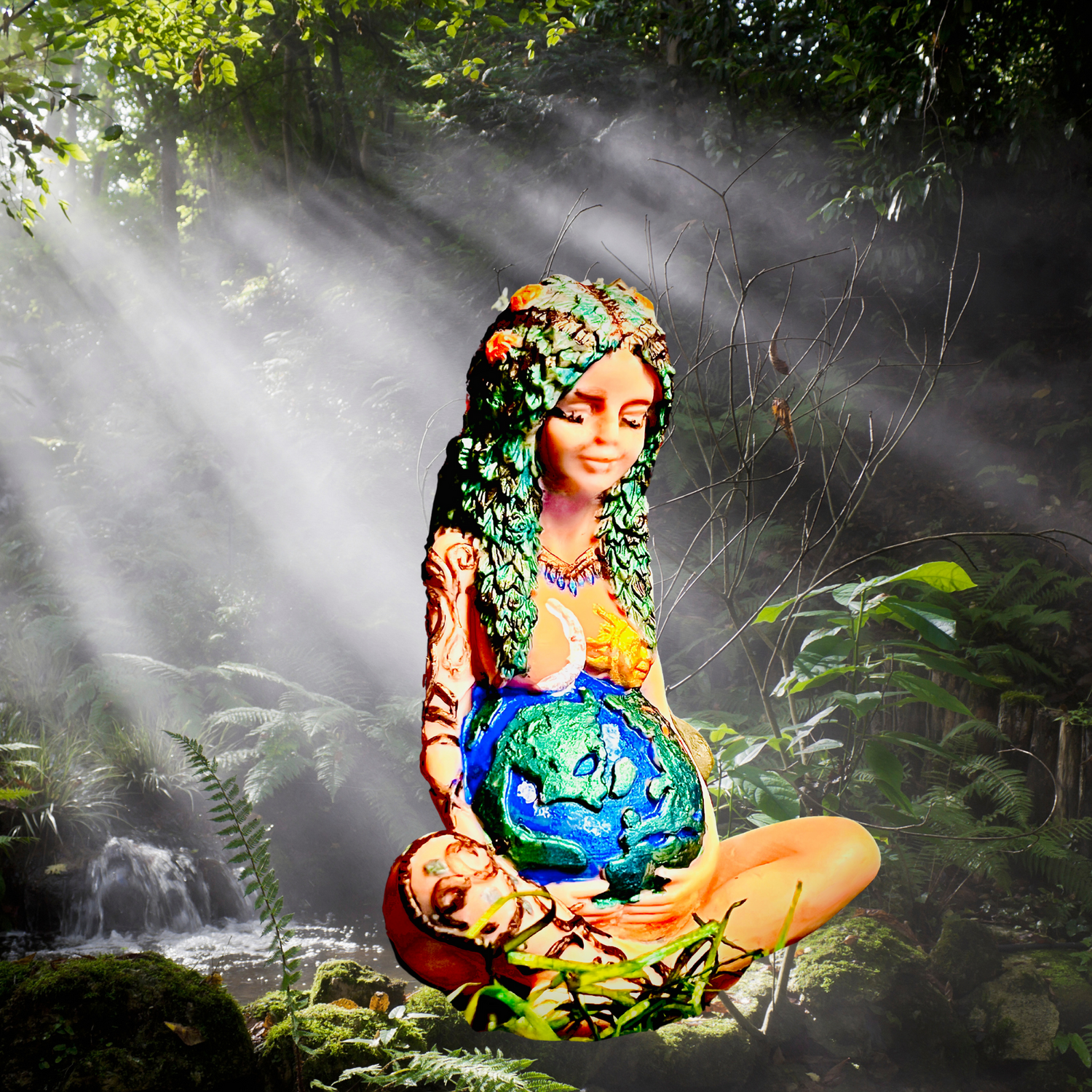 Mother Nature Figural Candle