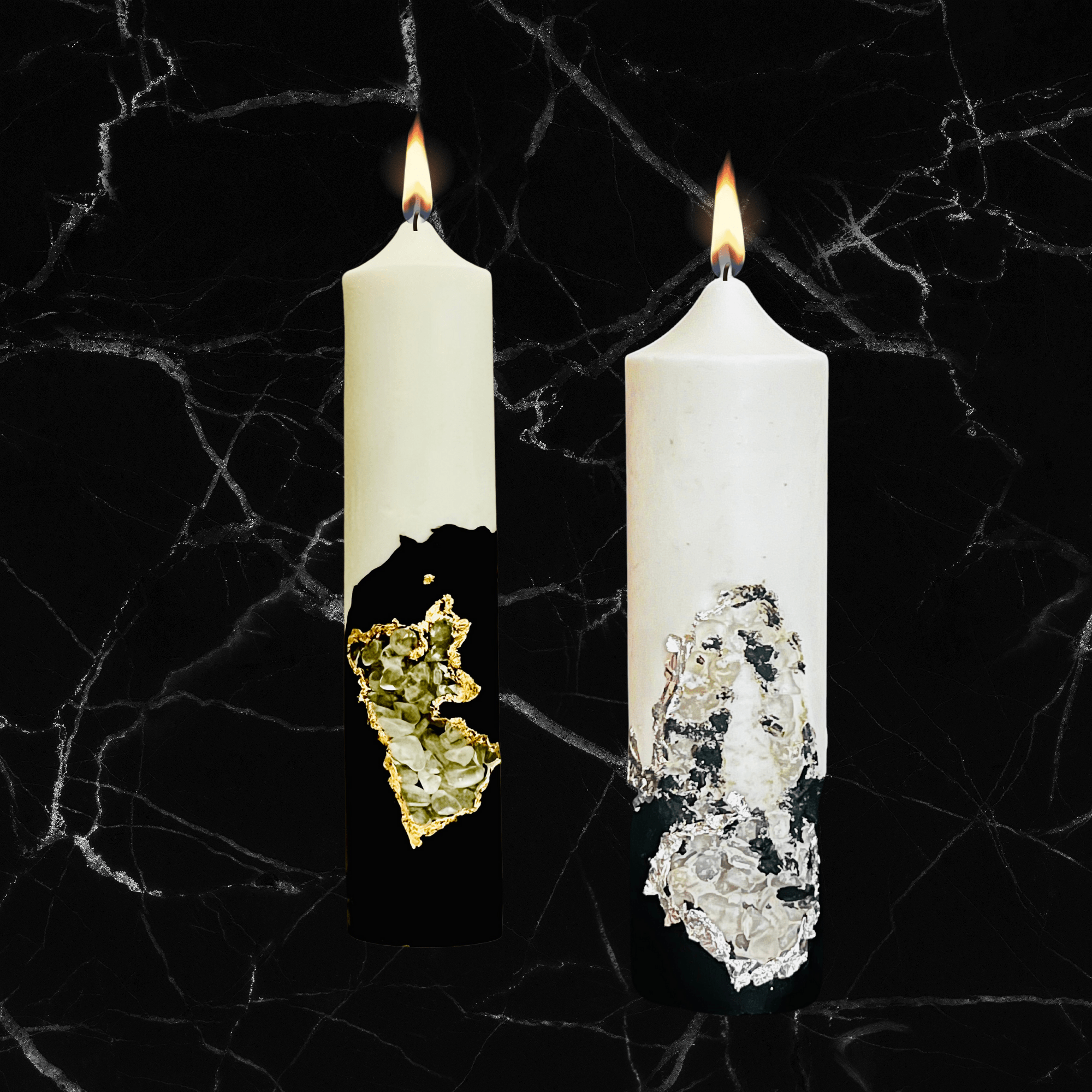 Geode Pillar Candle - The Haus Of Alchemy