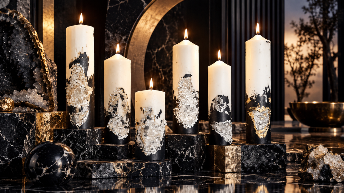 Geode Pillar Candle