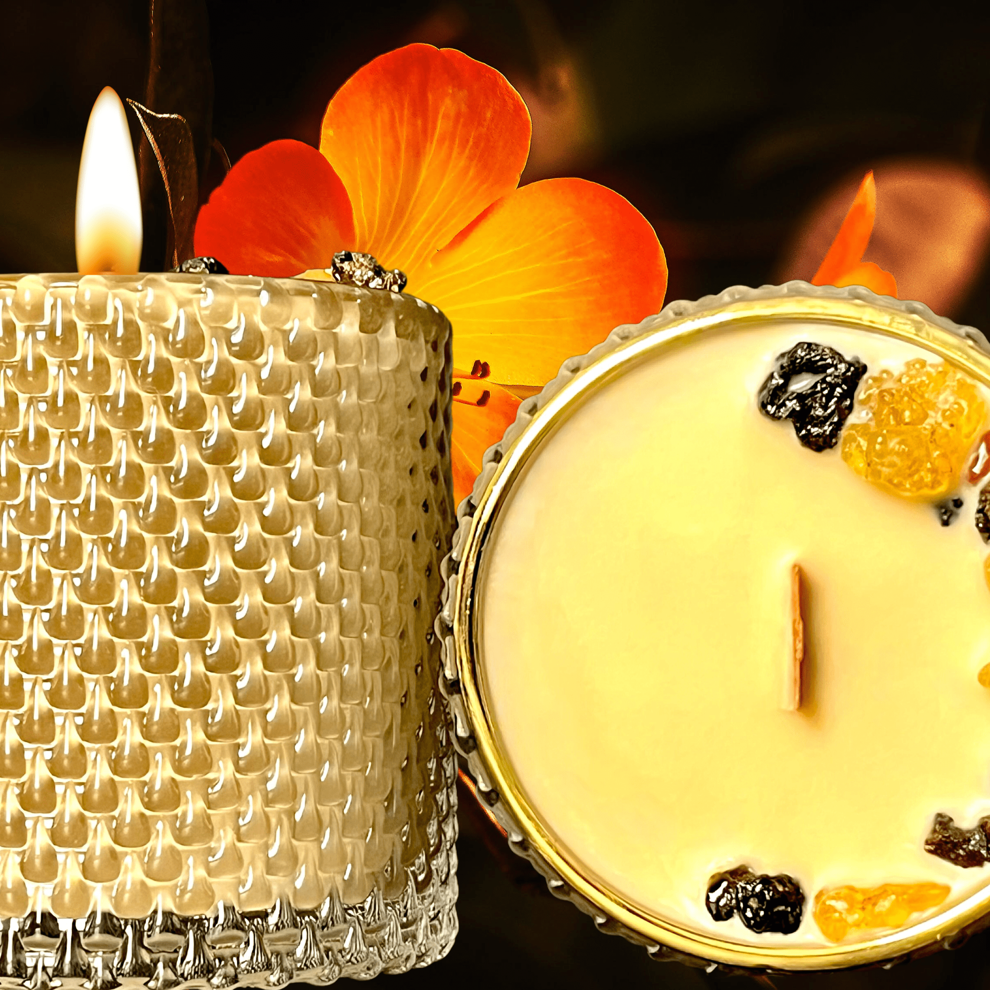 Blessed Intention Candle | Frankincense + Myrrh for Spiritual Enlightenment, Grounding &amp; Divine Femininity - The Haus Of Alchemy