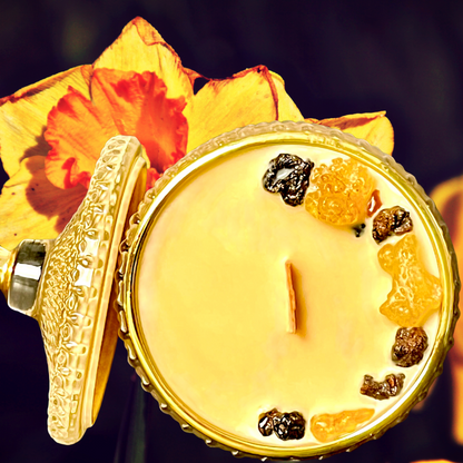 Blessed Intention Candle | Frankincense + Myrrh for Spiritual Enlightenment, Grounding &amp; Divine Femininity