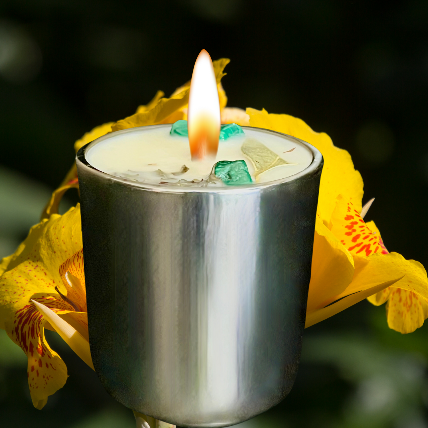 Breathe Intention Mini Candle | Clarity, Sinus Relief &amp; Chakra Healing