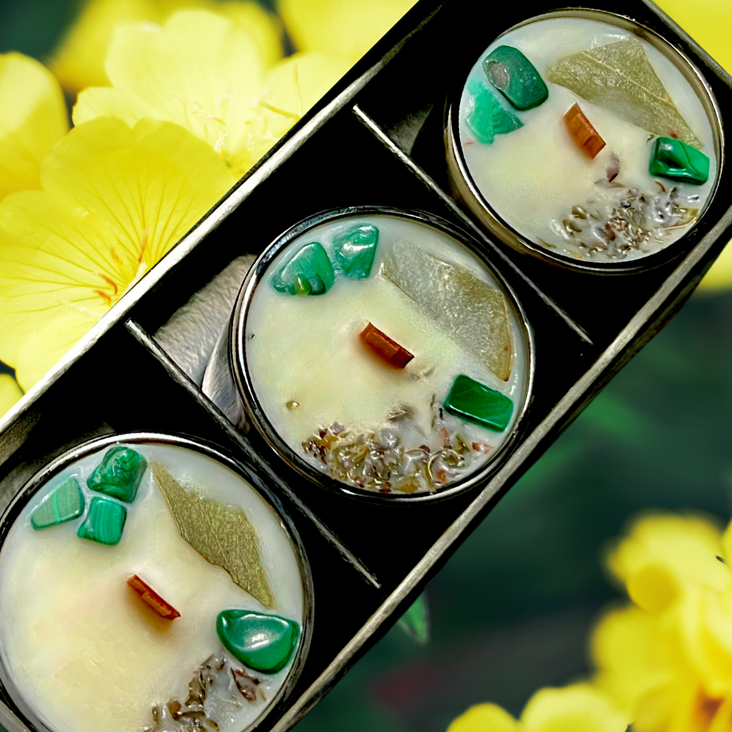 Breathe Intention Mini Candle | Clarity, Sinus Relief &amp; Chakra Healing