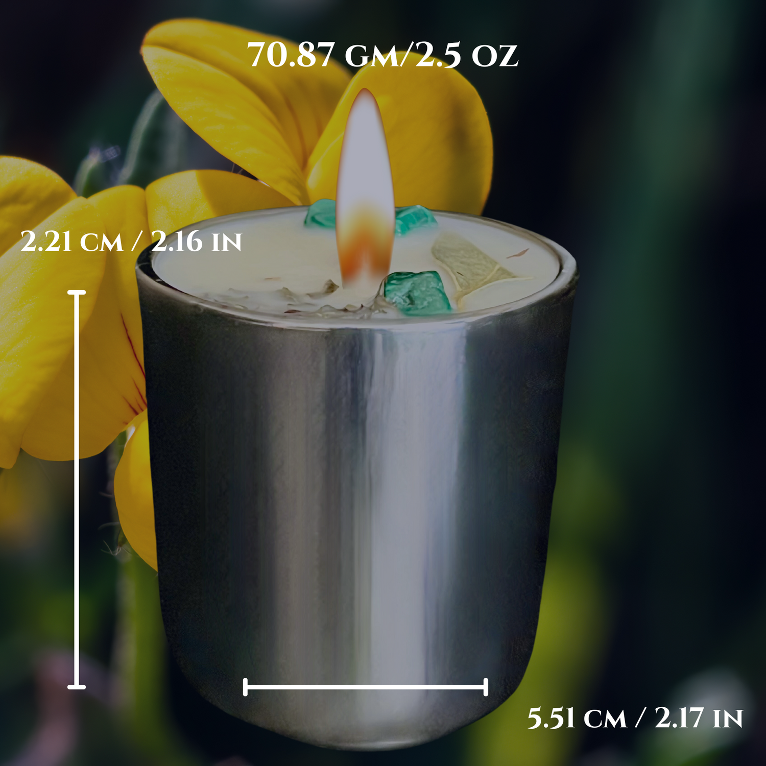 Breathe Intention Mini Candle | Clarity, Sinus Relief &amp; Chakra Healing