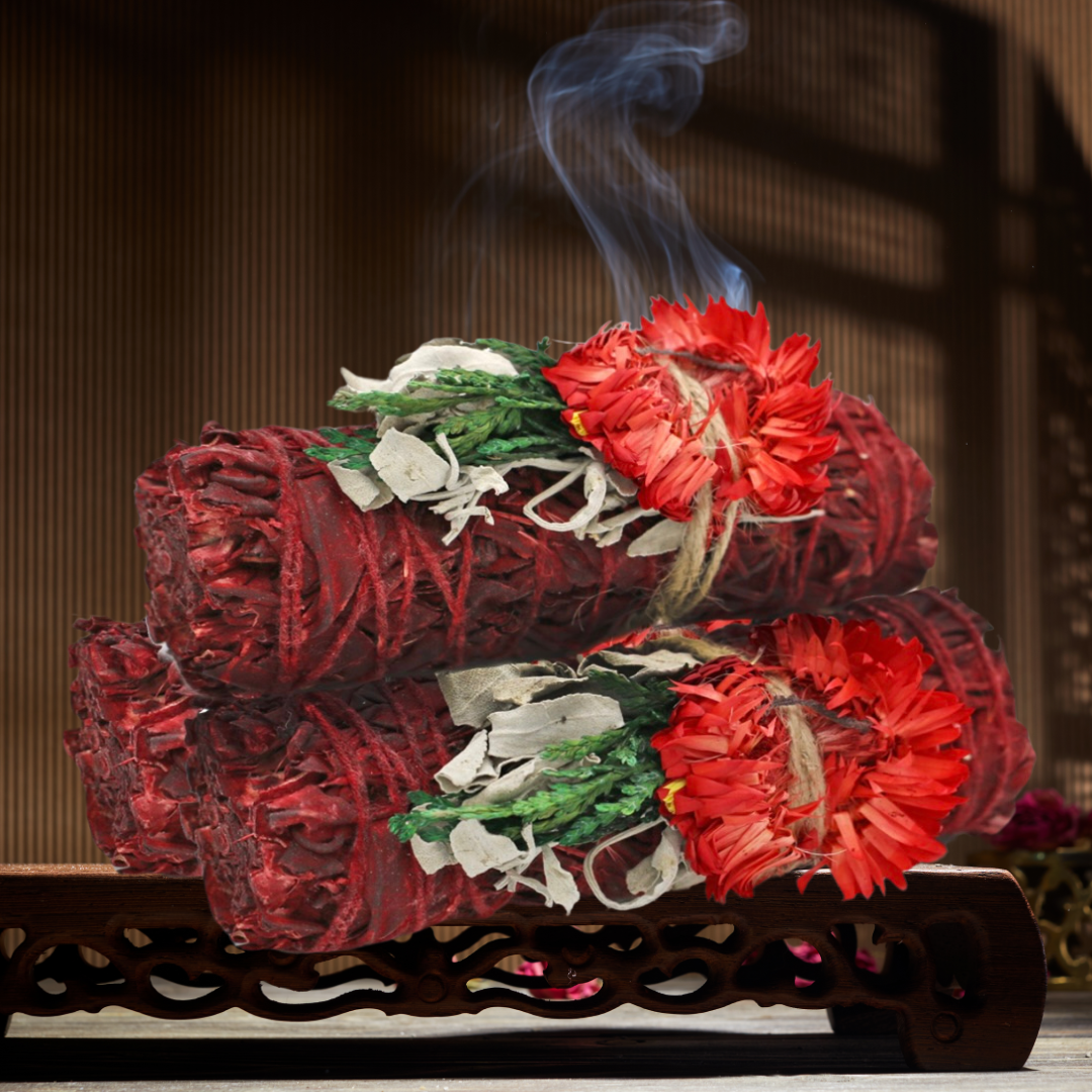 Jolly Holiday Sage Stick | Ritual Cleansing, Festive Cheer &amp; Energetic Renewal