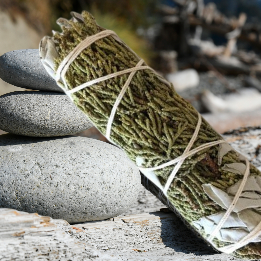 White Sage + Cedar Sage Sticks | Protection, Grounding &amp; Energy Clearing