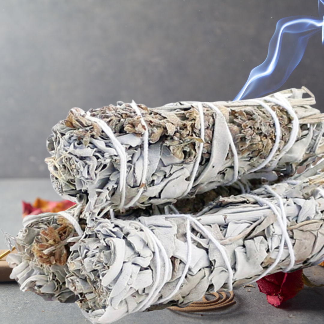 White Sage + Lavender Sage Sticks | Purify, Calm the Mind &amp; Restore Spiritual Balance