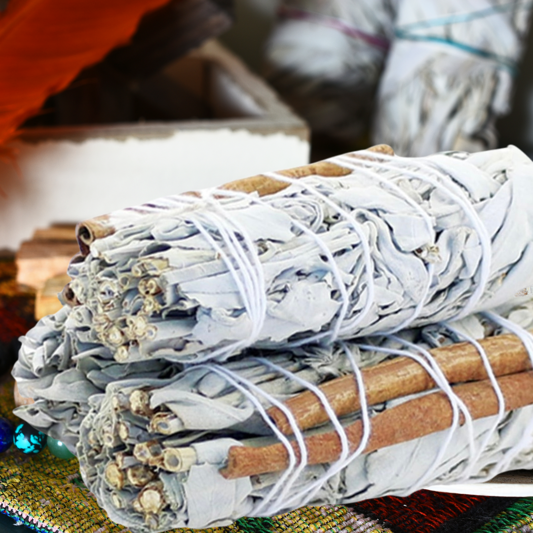 White Sage + Cinnamon Sage Sticks | Abundance, Purification &amp; Positive Energy