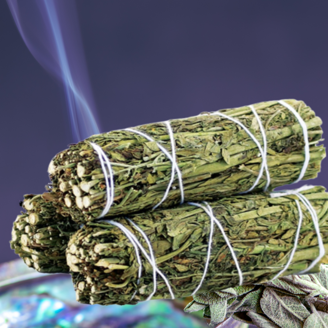 Ruda Rue Sage Stick | Protection, Hex-Breaking &amp; Cord-Cutting