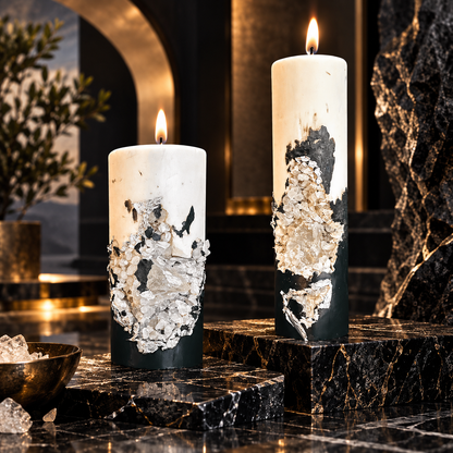 Geode Pillar Candle