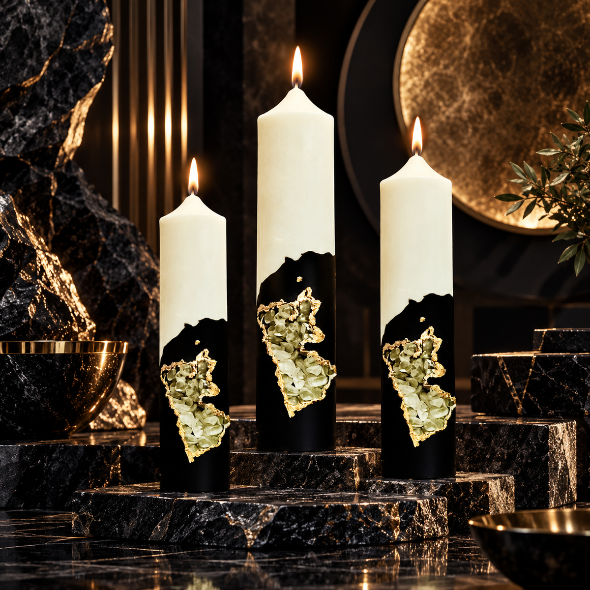 Geode Pillar Candle