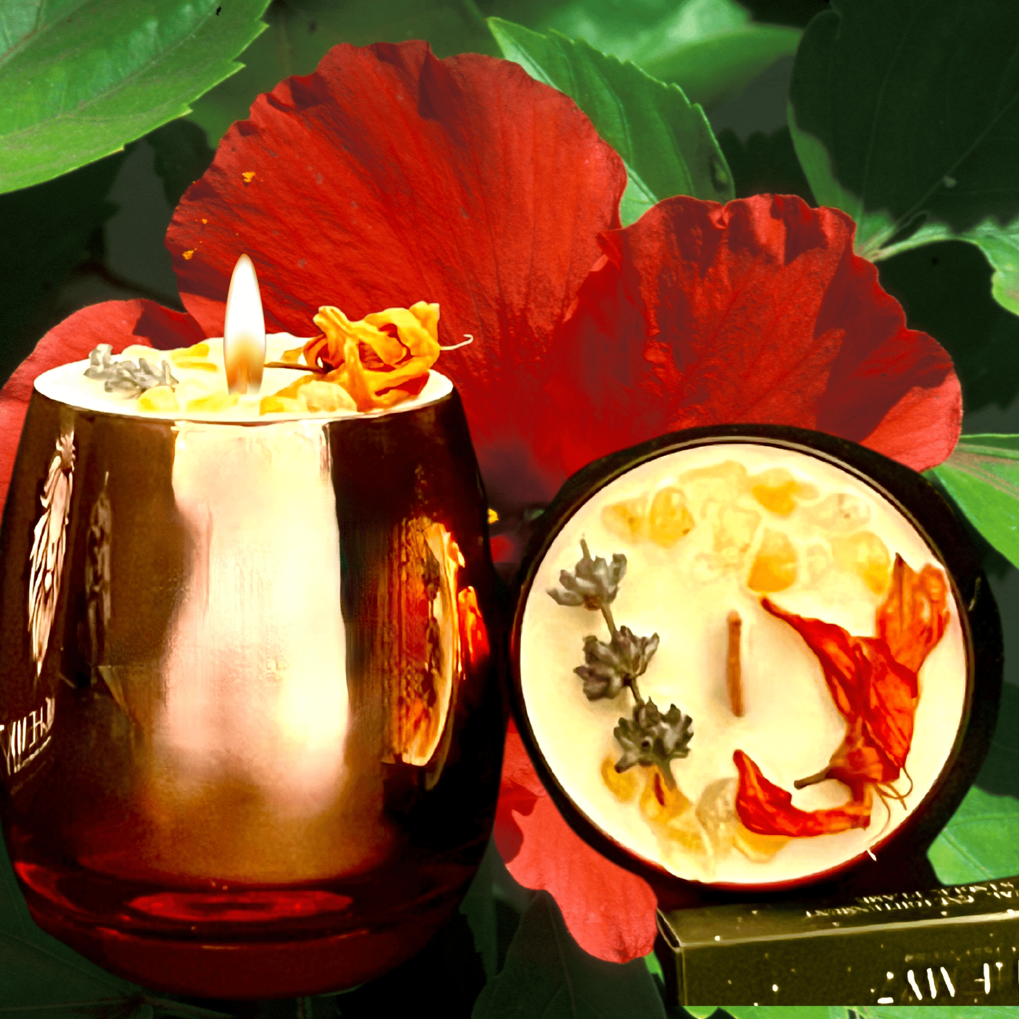 Happiness Intention Candle | Uplift Your Mood | Citrine &amp; Citrus Aromas - The Haus Of Alchemy