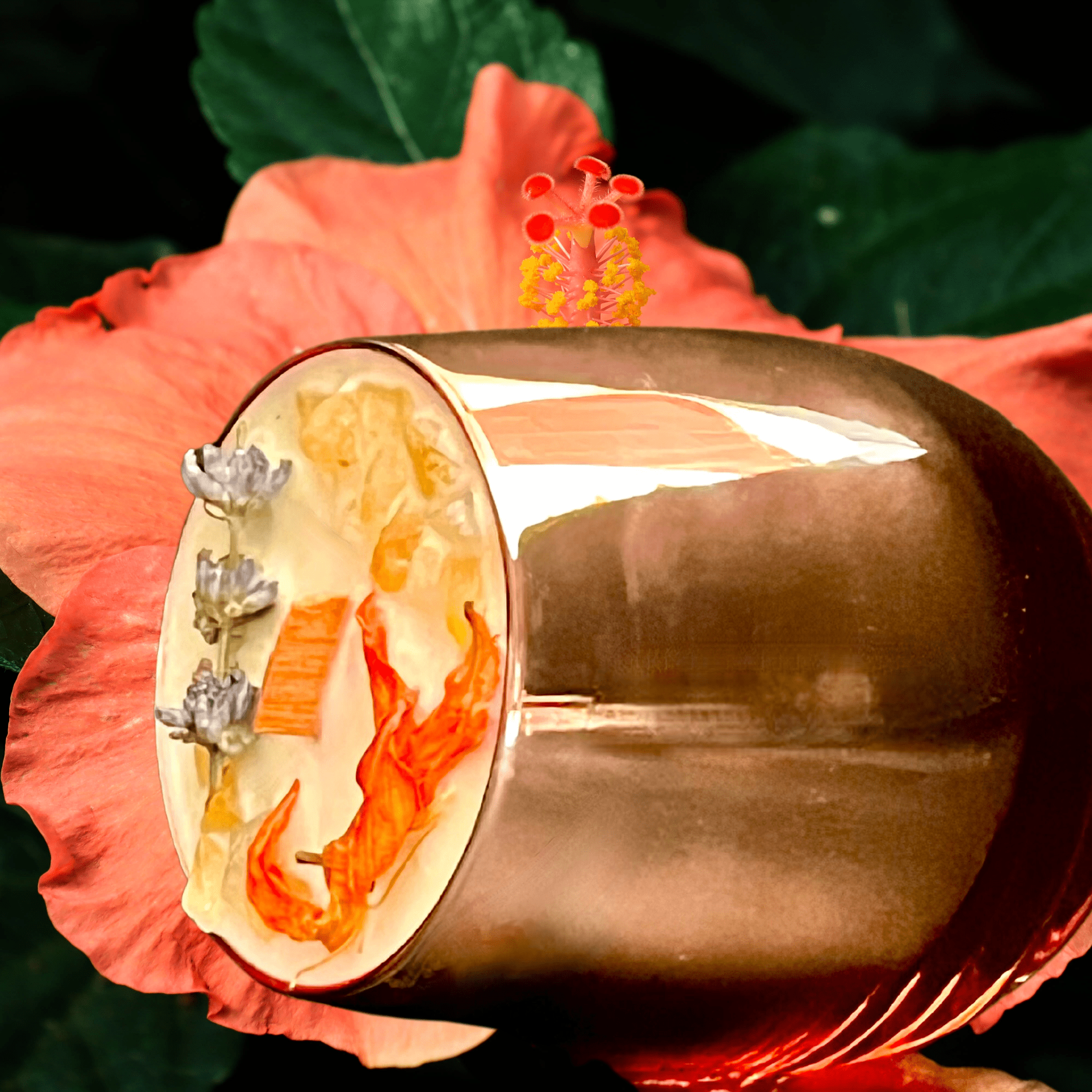 Happiness Intention Candle | Uplift Your Mood | Citrine &amp; Citrus Aromas - The Haus Of Alchemy