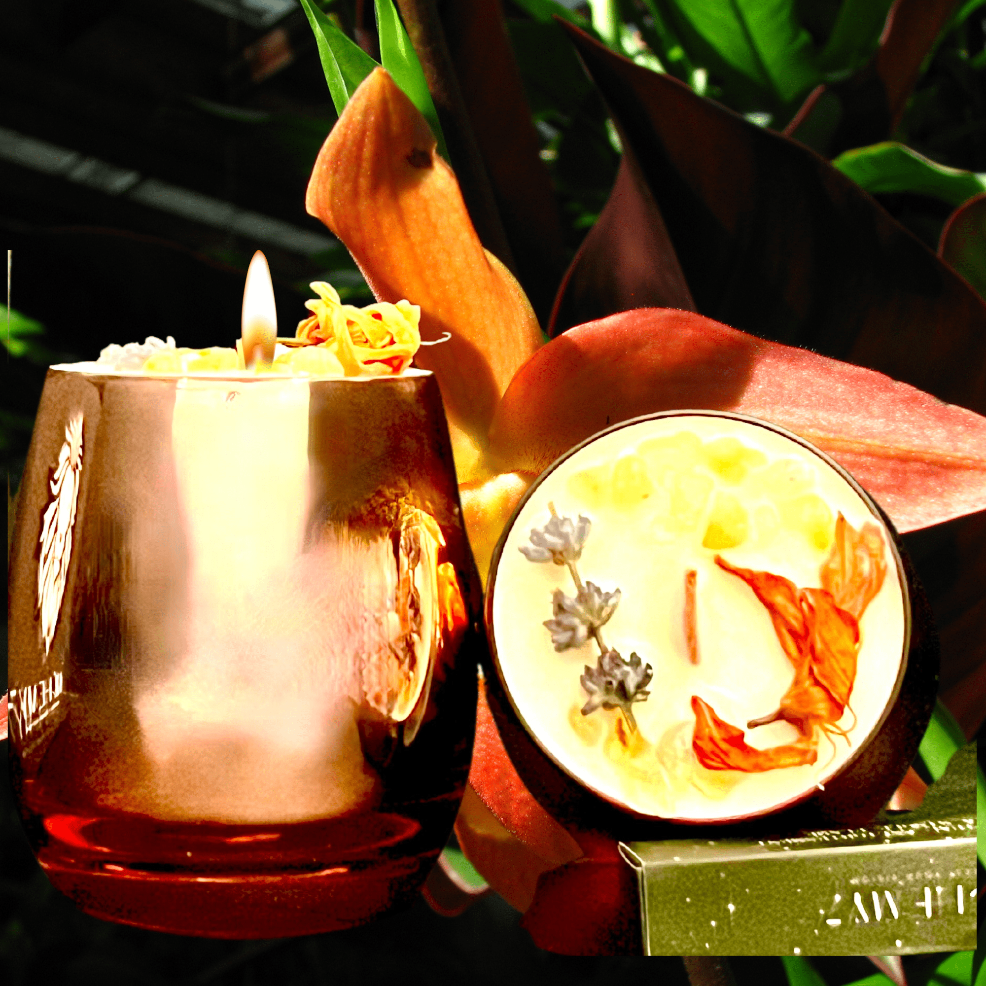Happiness Intention Candle | Uplift Your Mood | Citrine &amp; Citrus Aromas - The Haus Of Alchemy