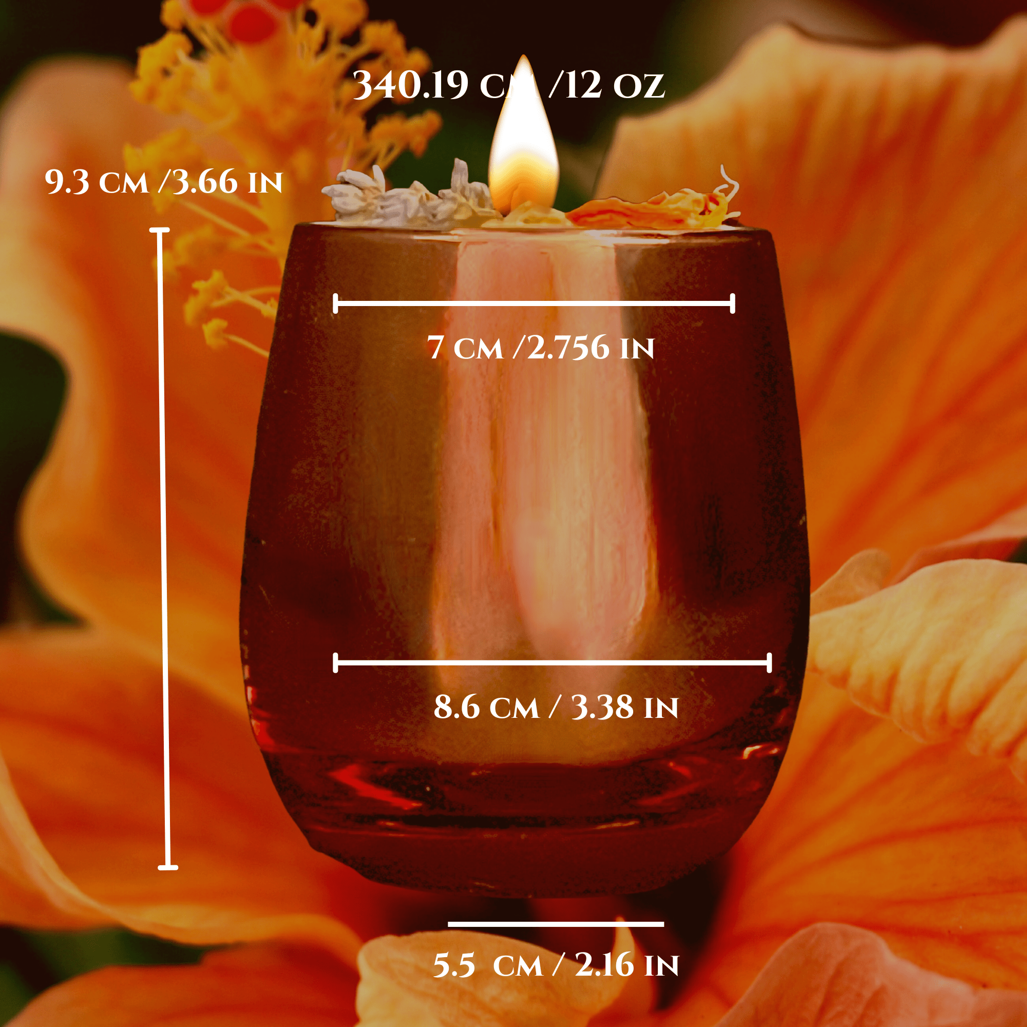 Happiness Intention Candle | Uplift Your Mood | Citrine &amp; Citrus Aromas - The Haus Of Alchemy