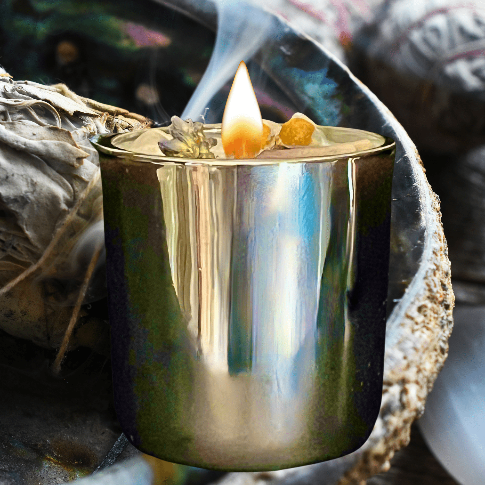 Sacred Mini Smudge Candle - The Haus Of Alchemy