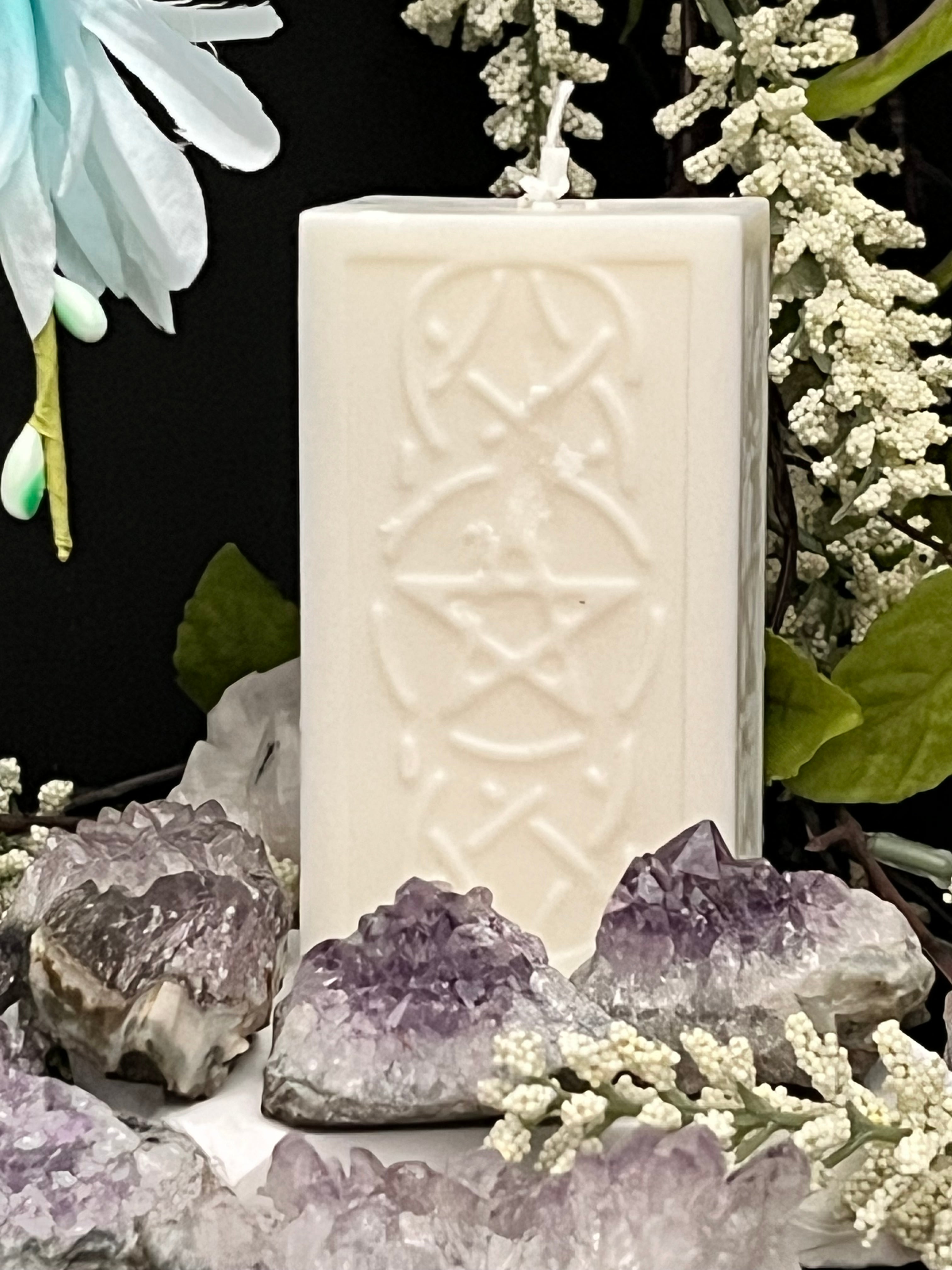 Pentacle Pillar Candle