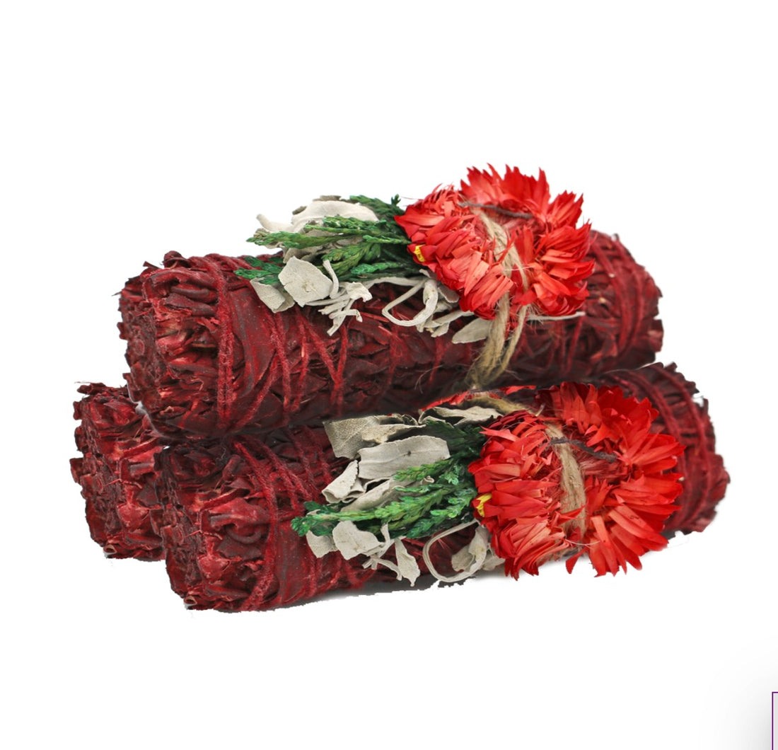 Jolly Holiday Sage Stick | Ritual Cleansing, Festive Cheer &amp; Energetic Renewal
