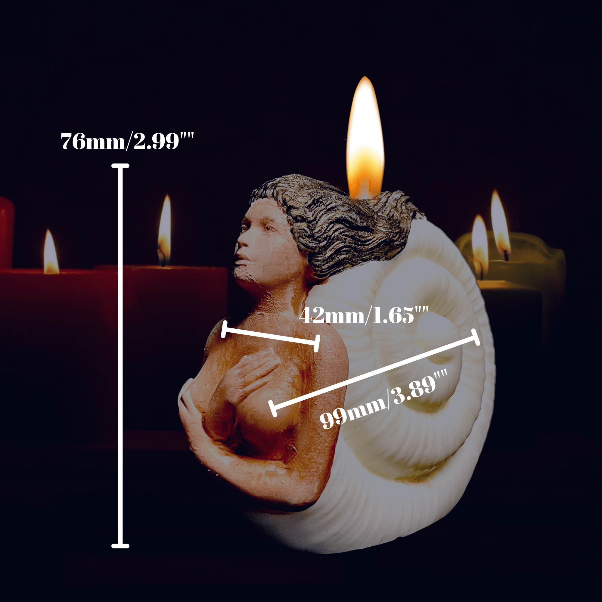 Siren | Custom Figural Candle - The Haus Of Alchemy