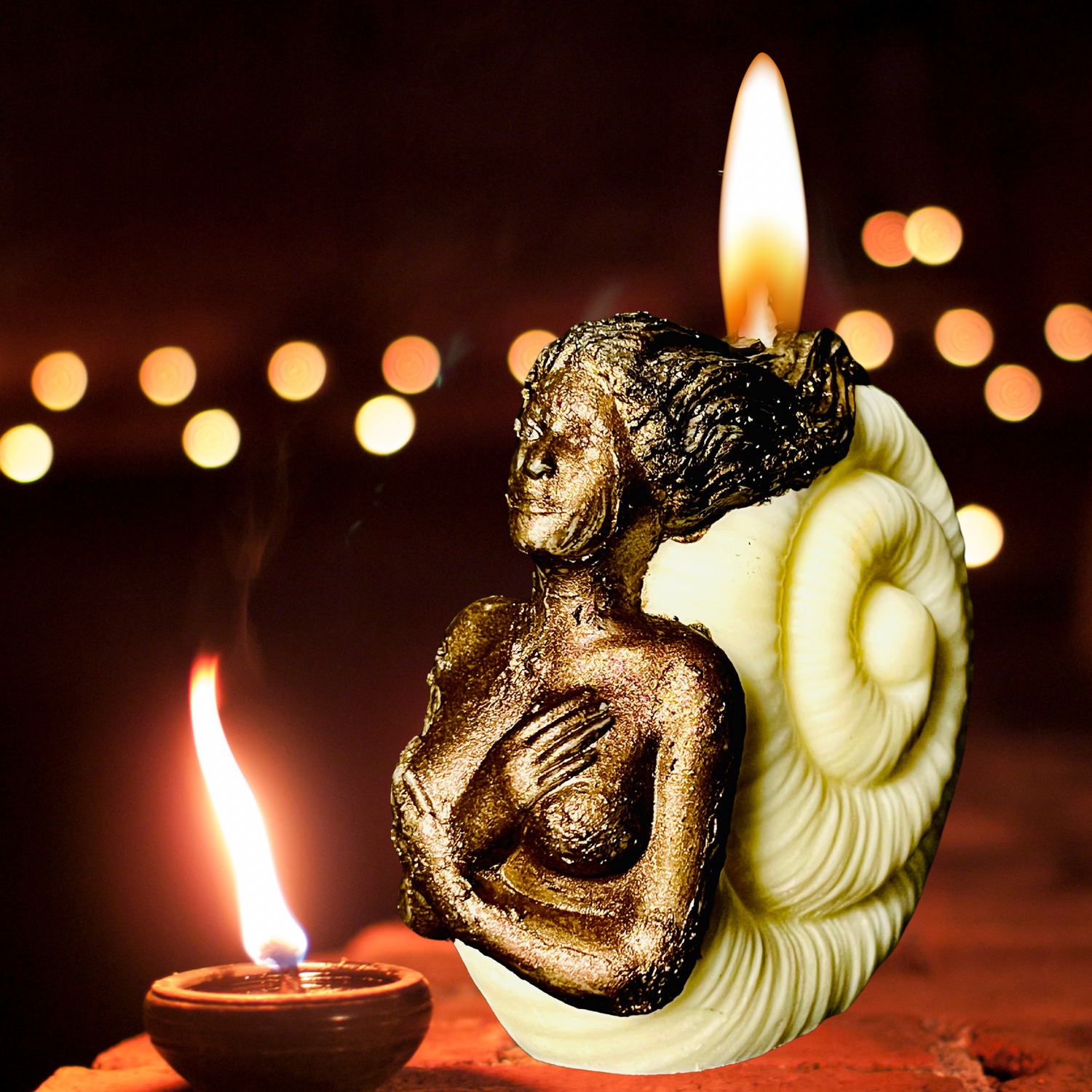 Seaborn Siren Figural Candle