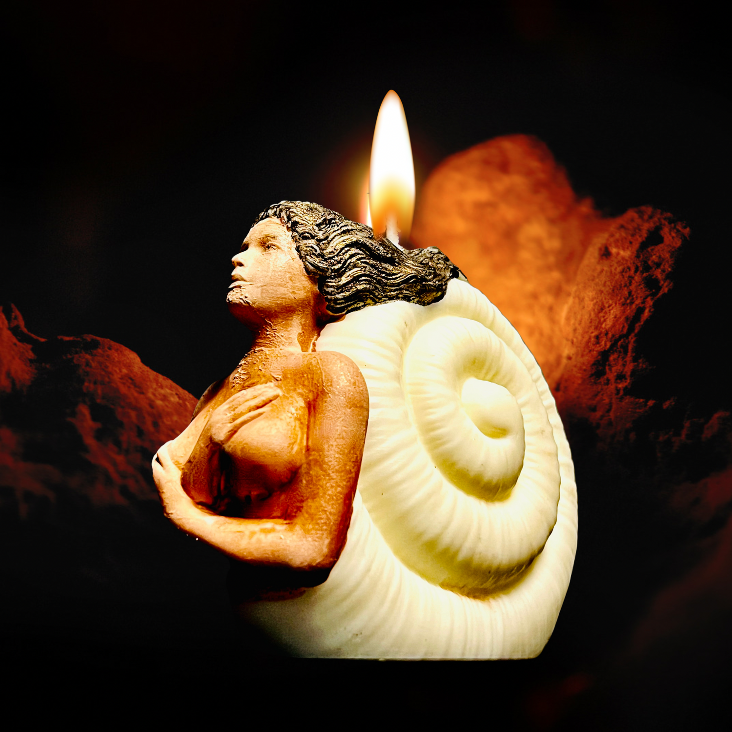 Seaborn Siren Figural Candle