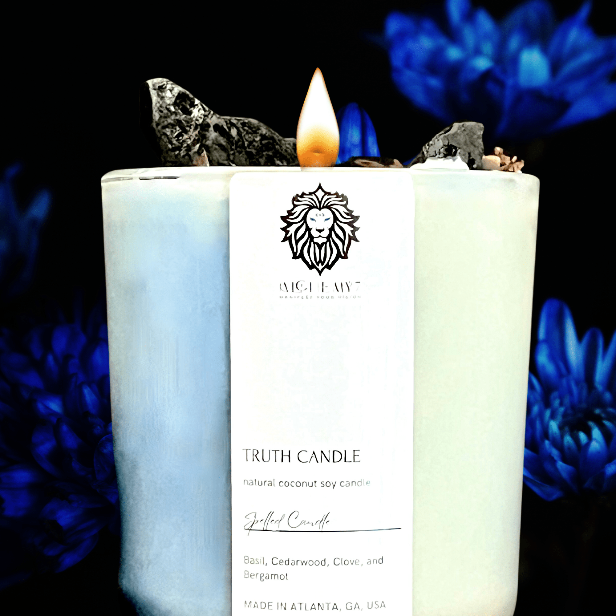 Truth Spelled Candle | Reveal Lies, Clear Confusion &amp; Command Clarity - The Haus Of Alchemy