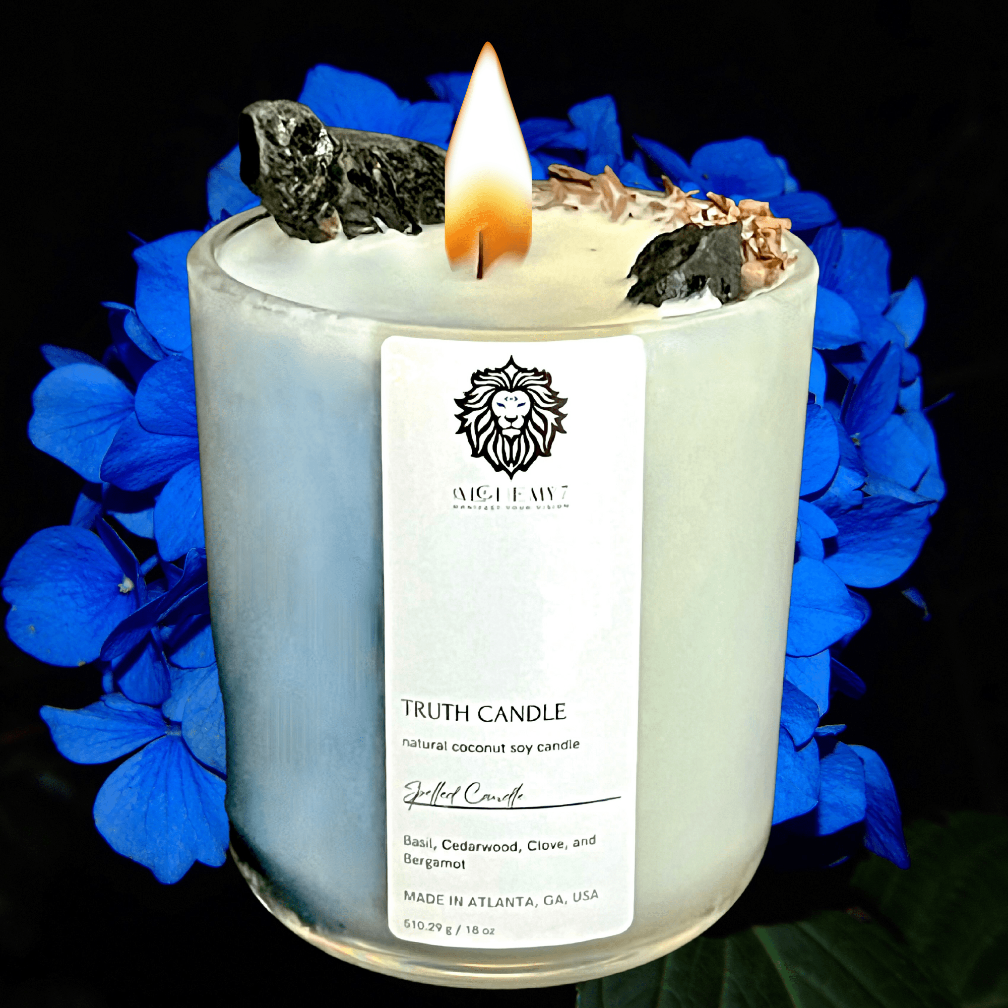 Truth Spelled Candle | Reveal Lies, Clear Confusion &amp; Command Clarity - The Haus Of Alchemy