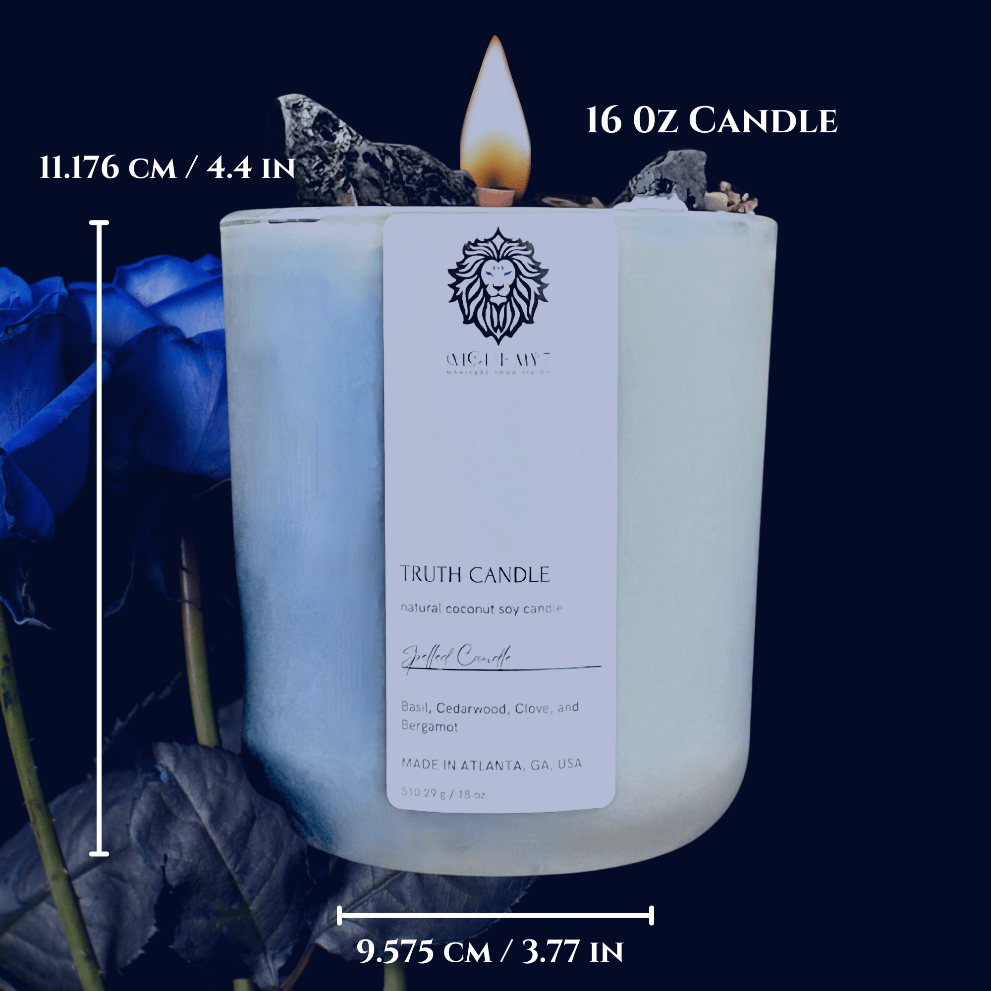 Truth Spelled Candle | Reveal Lies, Clear Confusion &amp; Command Clarity - The Haus Of Alchemy
