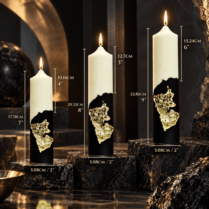 Geode Pillar Candle - Haus Of Alchemy