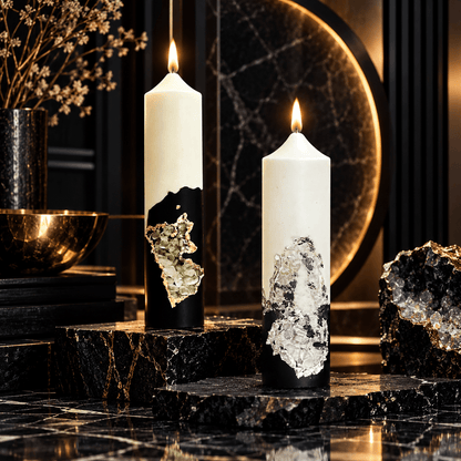Geode Pillar Candle - Haus Of Alchemy