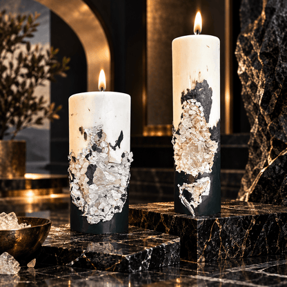 Geode Pillar Candle - Haus Of Alchemy