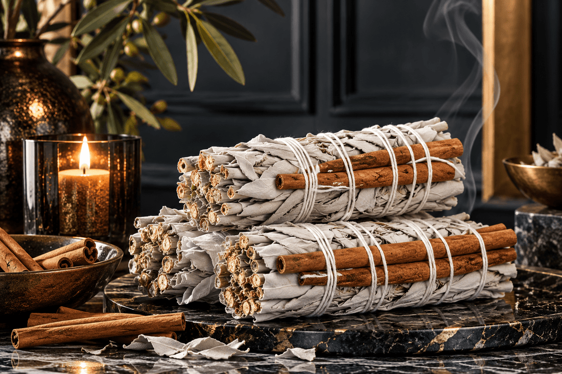 White Sage + Cinnamon Sage Stick - Haus Of Alchemy